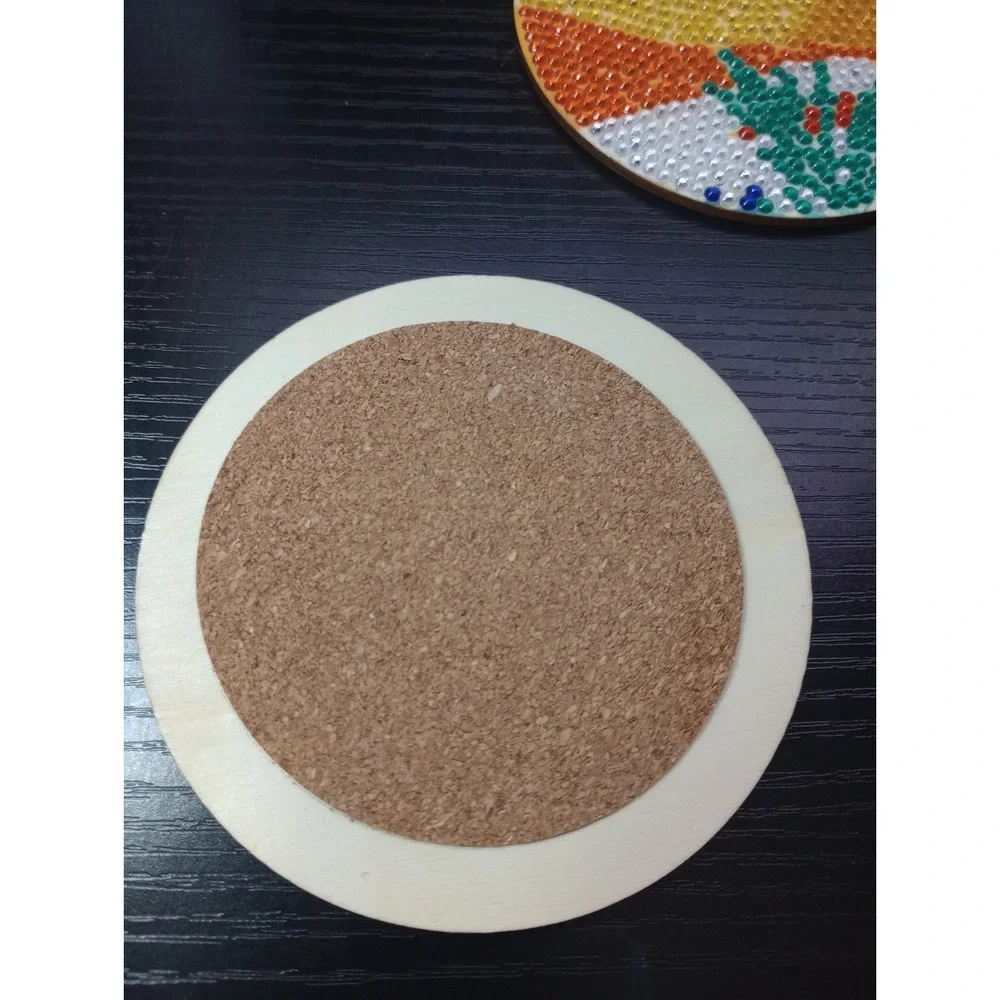 Handmade Diamond Art Desert Landscape Coaster Set of 8 with Cork Backing &...‎